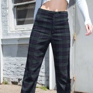 brandy melville plaid jane pants